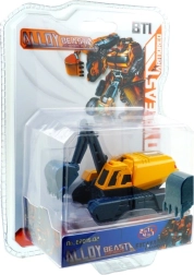 Transformuojamas sunkvežimis – statybinė mašina-robotas