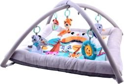 Adorable Soft Baby Play Mat with Arch and Hanging Toys