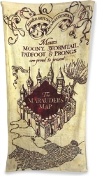 Harry Potter rankšluostis „Plėšiko žemėlapis“ 75 × 150 cm, medvilnė