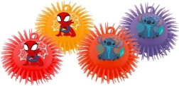 Fuzzy Rubber Ball SPIDEY and STITCH 17 cm