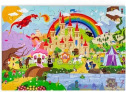 Bigjigs Toys dėlionė Fantasy pasaulis – medinė grindų dėlionė