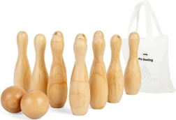Bigjigs Toys mediniai kėgliai vaikams
