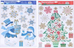 Christmas window decorations 41 × 29 cm