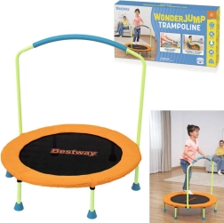 Bestway WonderJump vaikiškas batutas su turėklu, sulankstomas, 91 × 96 cm