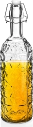 Stiklinis butelis su spaustuku 750 ml