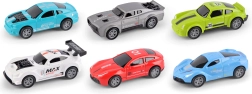 Metaliniai lenktyniniai automobiliai 7,5 cm – 4 vnt. rinkinys