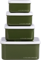 Keturių užkandinių dėžučių rinkinys A Little Lovely Company – Krokodýl