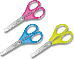 Žirklės kairiarankiams su apvaliu galiuku, 13 cm