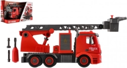 Sukamas gaisrinės automobilis 36 cm su šviesa ir garsu, purškia vandenį