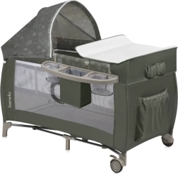 Kelioninė lovytė Lionelo Sven Plus Beige Olive