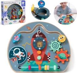 Medinė manipuliacinė raketos formos lenta 6‑in‑1 – CLASSIC WORLD