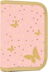 OXY GO Butterfly School Pencil Case, single-compartment, empty