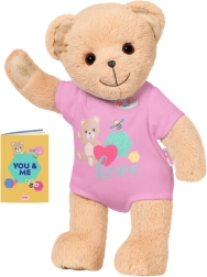 BABY BORN plush teddy bear in pink outfit 36 cm