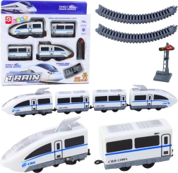 City Express Electric High-Speed Train with Tracks, 13 Pieces