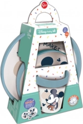 Vaikiškas valgymo rinkinys Mickey Mouse (lėkštė, dubenėlis ir puodelis) – 1 vnt.