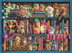 Ravensburger dėlionė – mieli porcelianiniai mopsiukai, 500 detalių