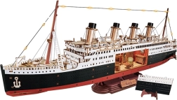 RoboTime 3D medinė dėlionė – amžinoji kelionė per Atlantą 1912 (vandenyno lainerio modelis su LED)