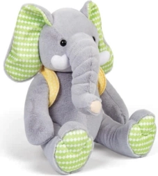 Pliušinis drambliukas su kuprine 26 cm BIGJIGS TOYS