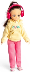 Lottie mergaitė programuotoja – lėlė 19 cm