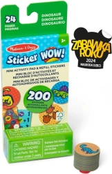 Sticker Wow atsarginė kasetė + mini knygelė – dinozaurai