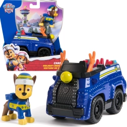 Paw Patrol šventinis policijos automobilis su Chase figūrėle