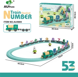 Math Train – Educational Set, 53 Pieces