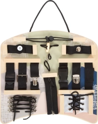 Small Foot motoriniai įgūdžių lavinimo lenta su sujungimo ir rišimo elementais