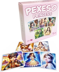 Atminties žaidimas „Pexeso Princess“ dėžutėje