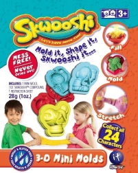 Skwooshi kolekciniai maišeliai su modelinu ir 3D mini formele