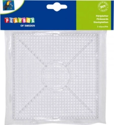 PLAYBOX sujungiami pagrindai lyginamiems karoliukams – kvadratas, 2 vnt.