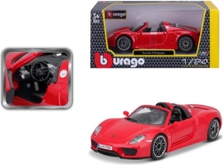 Bburago Porsche 918 Spyder raudonas modelis 1:24