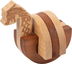 Profesor Puzzle: Vikingų drakono laivas iš kolekcijos Lost and Found