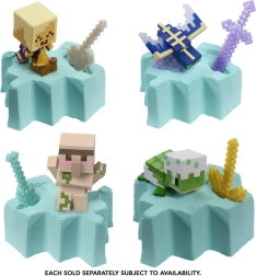 Minecraft mini figūrėlė su kasybos priedu ir formuojamu smėliu