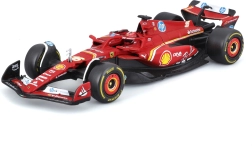 Bburago 1:43 metalinis modelis Ferrari SF-24 Charles Leclerc su vairuotojo figūrėle dovaninėje dėžutėje