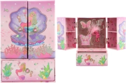 Vaikiška papuošalų dėžutė su undinėlės motyvu