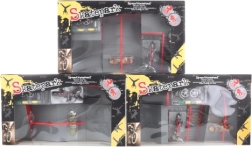 Rampa Skatepark rinkinys su miniatiūriniu skritu ir dviračiu