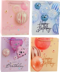 Gimtadienio dovanų maišelis su balionais Happy Birthday 32 × 26 × 12 cm