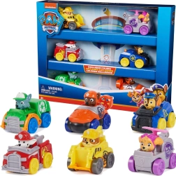 Paw Patrol Pup Squad Racers – 6 automobiliukų su figūrėlėmis rinkinys