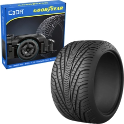 CaDA licencijuotų GOODYEAR padangų rinkinys 1:10 RC ir statiniams modeliams, 4 vnt.