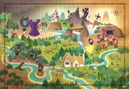 Dėlionė Story Maps: Snieguolė 1000 dalių