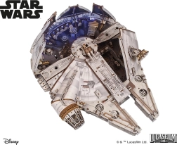 Ugears 3D medinė mechaninė dėlionė Star Wars Millennium Falcon