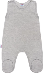 New Baby Classic II Infant Rompers, Grey