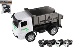 Statybinių žaislinių automobiliukų rinkinys su inercine pavara