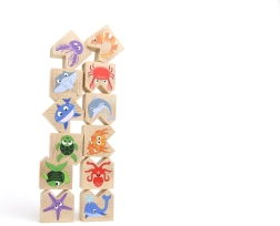 Wooden Balancing Game Sea Animals