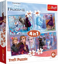 Dėlionė 4in1 FROZEN 2 – Kelionė į nežinomybę