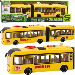 Šarnyrinis mokyklinis autobusas 1:16 su šviesomis, garsais ir atidaromomis durimis