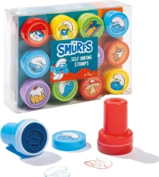 Smurfų savidažiai antspaudai, rinkinys 12 vnt.