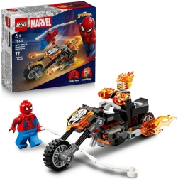 Žmogus-voras prieš Vaiduoklį Raitelį ant motociklo – veiksmo LEGO Marvel konstruktorius