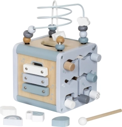 Medinė Montessori edukacinė multikubas