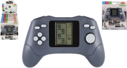 Digital pocket console with falling blocks and LCD display